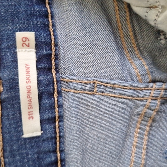 Levi's Dark Blue Women's 311 Shaping Skinny Jeans Size 29 - Picture 9 of 10